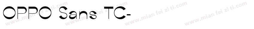 OPPO Sans TC字体转换